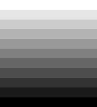 Stripes in black from dark to light