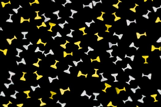 Background of painted champagne glasses