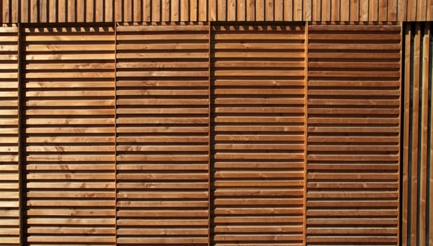Modern residential building with wood cladding