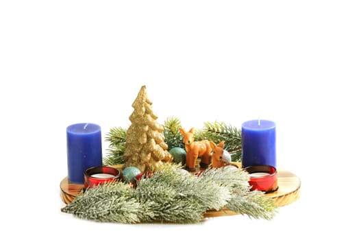 Glass Advent decoration