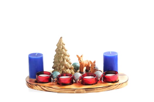 Glass Advent decoration