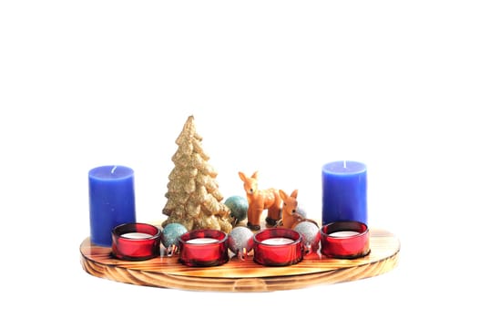 Glass Advent decoration