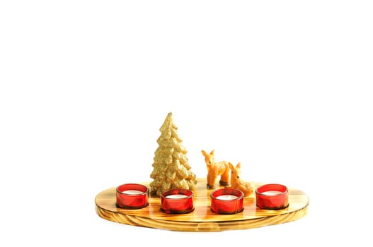 Glass Advent decoration