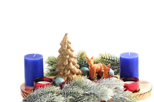 Glass Advent decoration