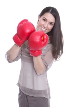 Woman isolated makes a career and punches her way through the business