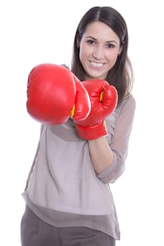 Woman isolated makes a career and punches her way through the business