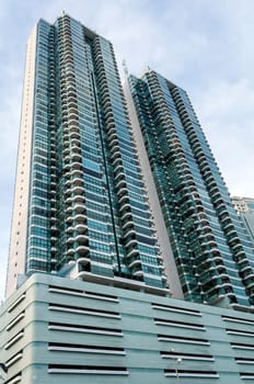 Modern apartment building.