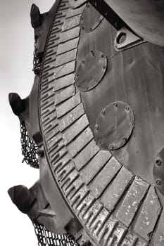 Detail of a bucket wheel excavator