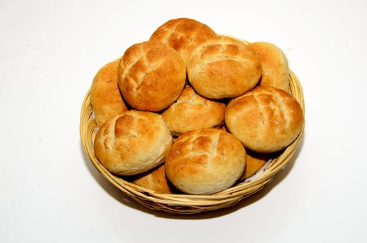 Freshly baked rolls wonderfully tasty for breakfast