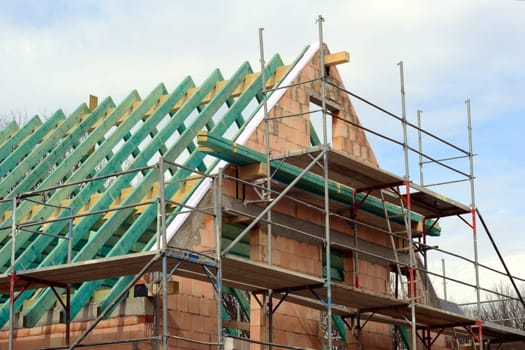 Construction of a gable roof
