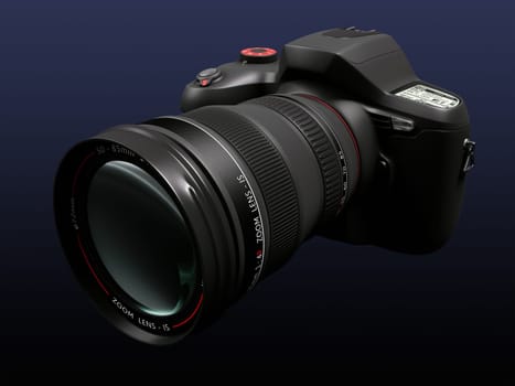 Professional camera with interchangeable lens. Exclusive Design (Concept Design).