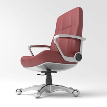 Concept chair on white background.