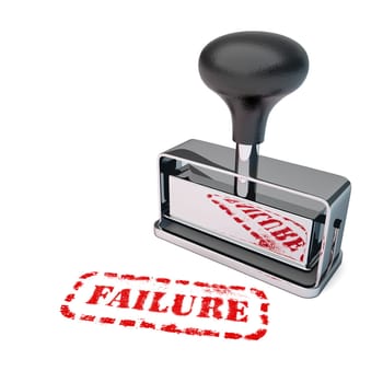 High detail failure stamp over white background.