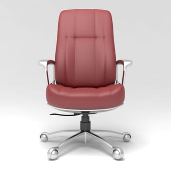 Concept chair on white background.