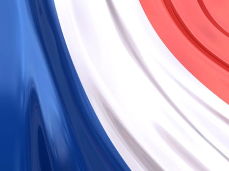 Glossy flag of France.