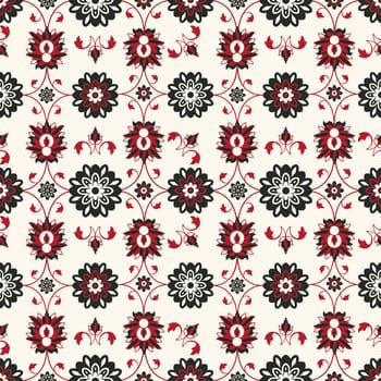 Seamless damask pattern design, abstract art