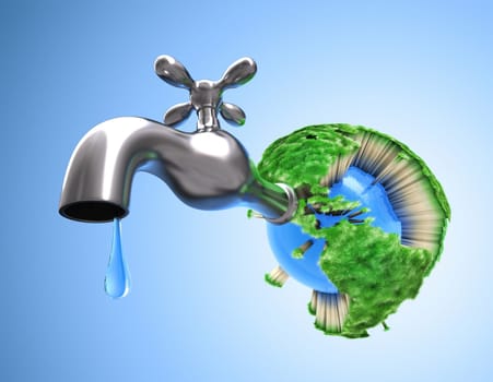 Concept of waste of potable water, no preservation of the environment.