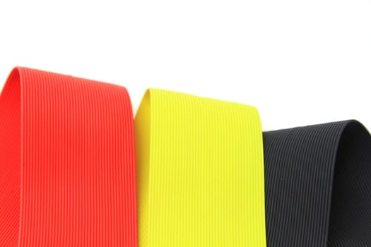 Silicone rubber colorful for lure fishing on white background