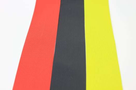 Silicone rubber colorful for lure fishing on white background