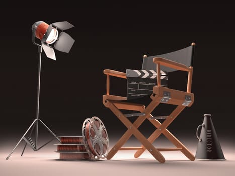 Objects of the film industry, the concept of cinema.