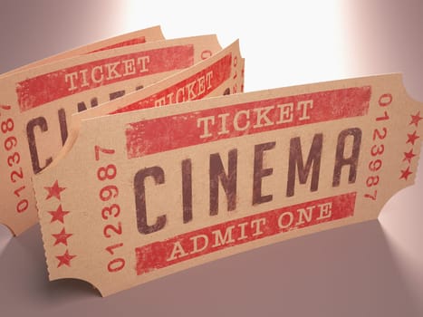 Entry ticket to the cinema. Admit One.