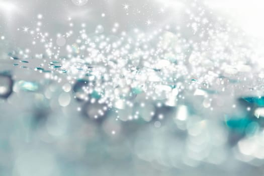 Abstract Christmas background of holiday lights