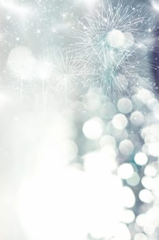 Abstract silver Christmas background