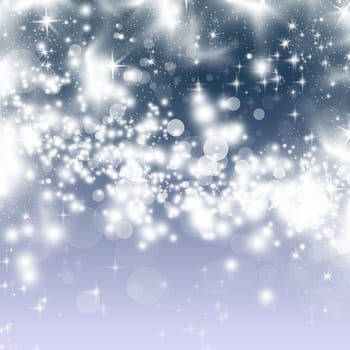 Abstract Christmas background of holiday lights