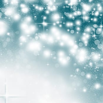 Christmas background with stars and snowflakes