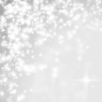 Abstract Christmas background with stars and  snowflakes