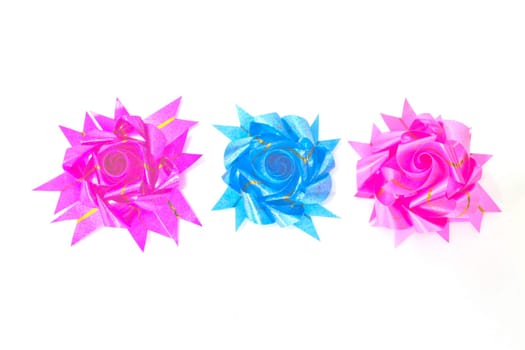 ribbon and bow isolated on white background