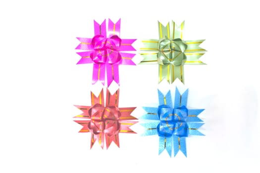 ribbon and bow isolated on white background