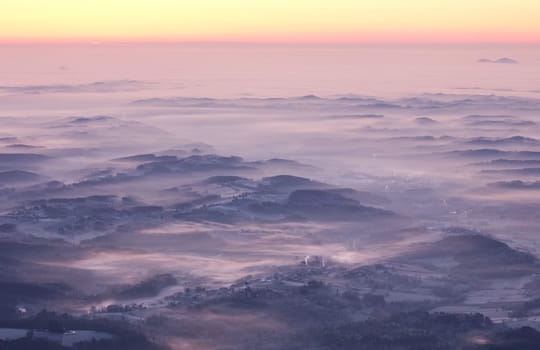 Sunrise on the mountain