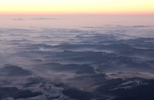 Sunrise on the mountain