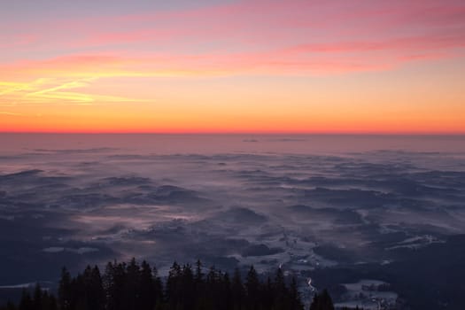 Sunrise on the mountain