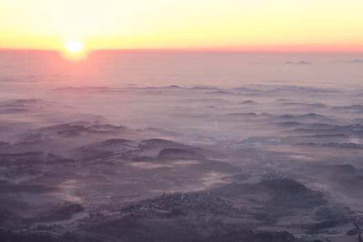 Sunrise on the mountain