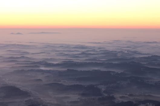 Sunrise on the mountain