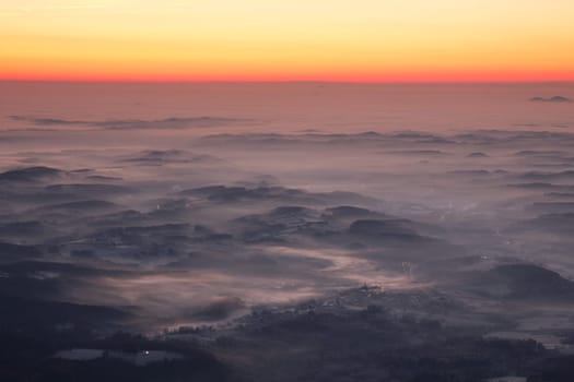 Sunrise on the mountain