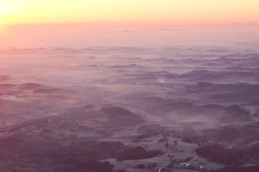 Sunrise on the mountain