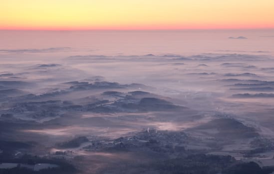 Sunrise on the mountain