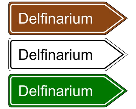 Signpost Dolphinarium