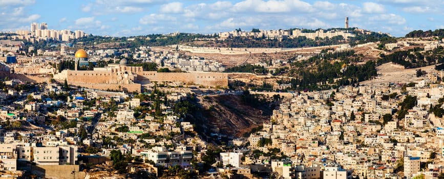 High point view over Jerusalem, Israel