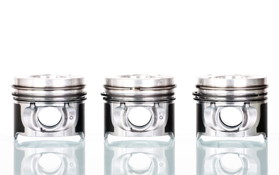 Pistons isolated on white