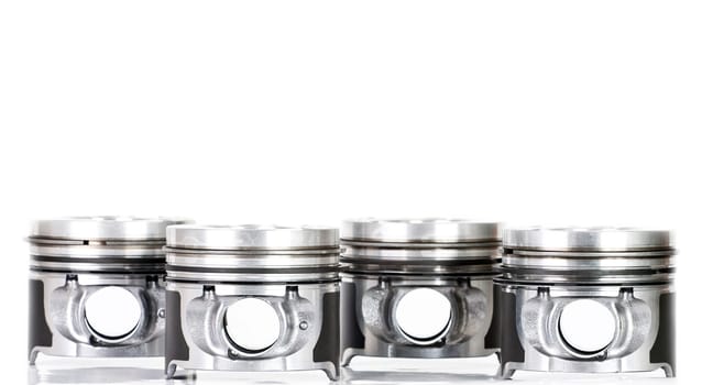 Pistons isolated on white