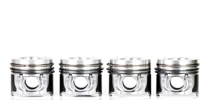 Pistons isolated on white