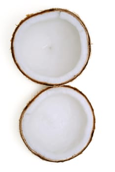Coconut isolated on white