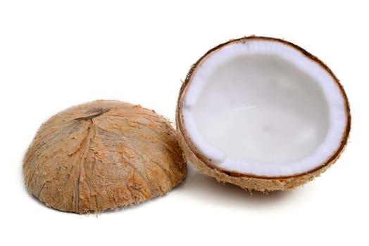 Coconut isolated on white