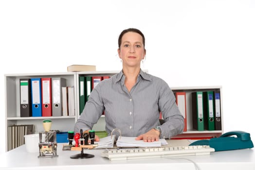 Resolute businesswoman