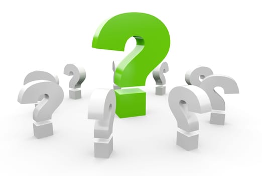 In the circle of questions - Green