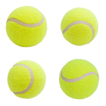 Nice Tennis balls isolated on white background